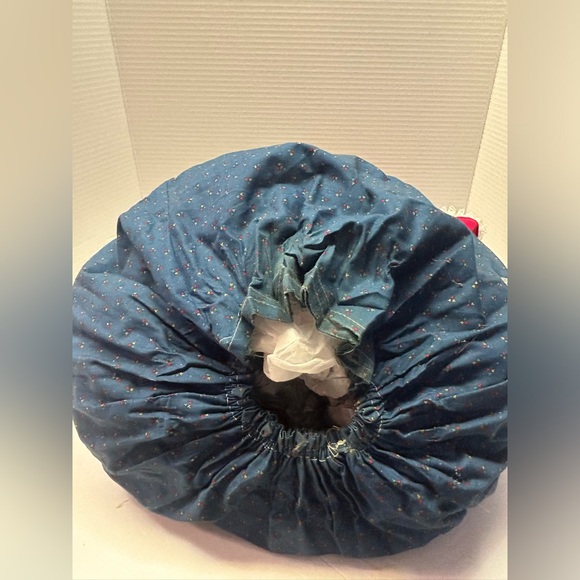 VTG  Bag Lady Grocery Kitchen Bag Holder‎ Bonnet Doll Organizer Calico Homemade - Picture 5 of 13